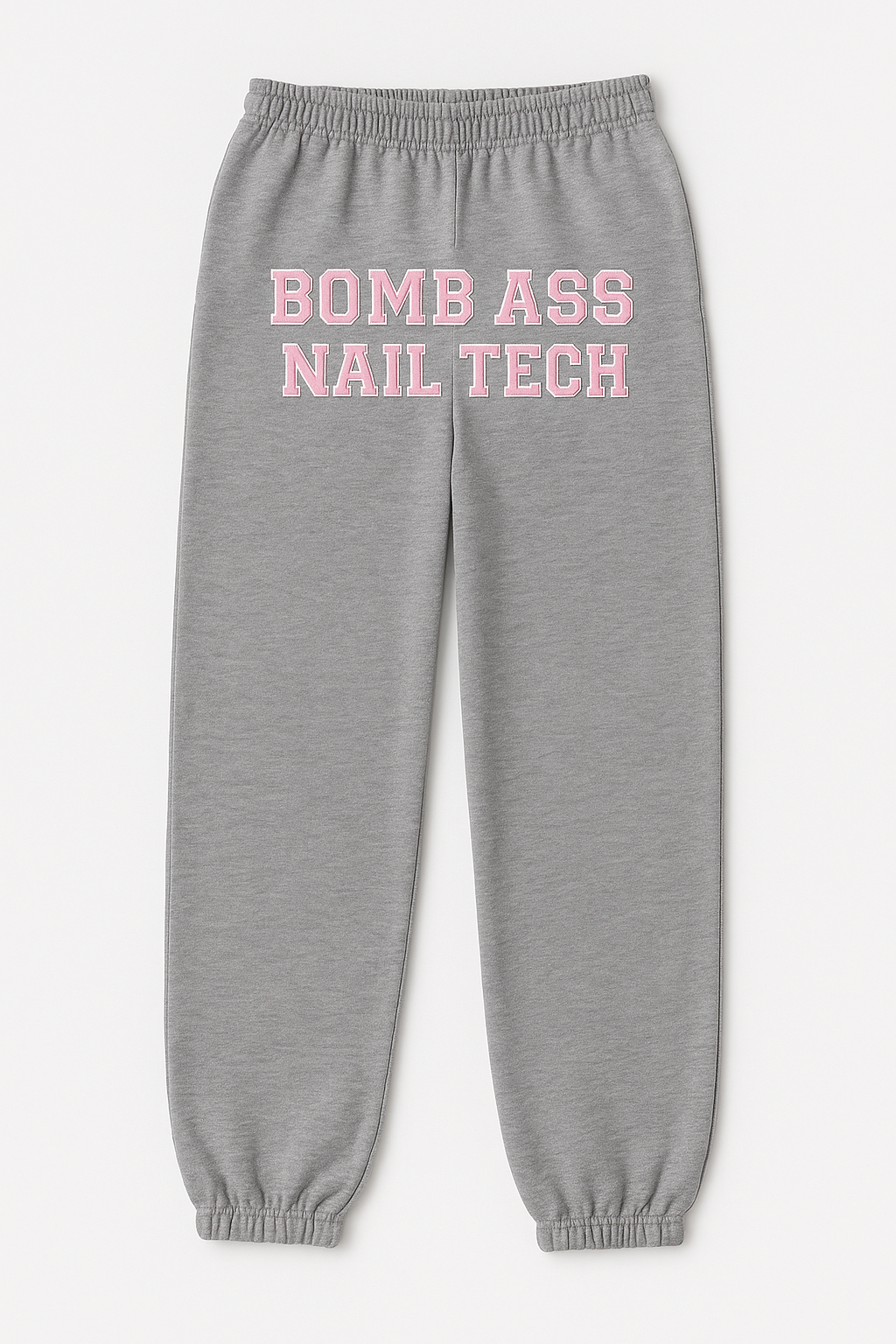 BOMB ASS NAIL TECH Joggers – Lightweight Sweatpants for Nail Techs & Cosmetology Students